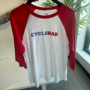 Patriotic CycleBar Baseball Shirt, NWT, 4th of July, Women's Activewear
